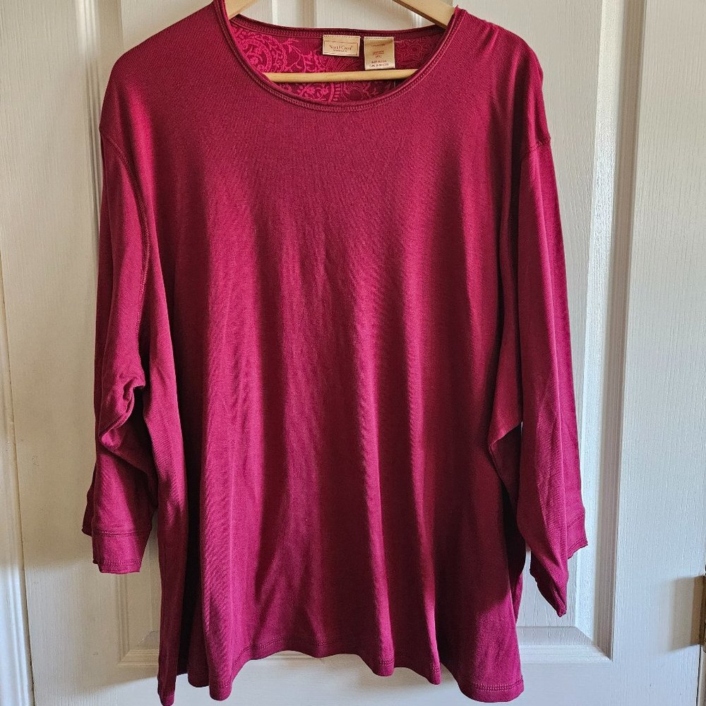 Northcrest Rumba Red Long Sleeved Top
